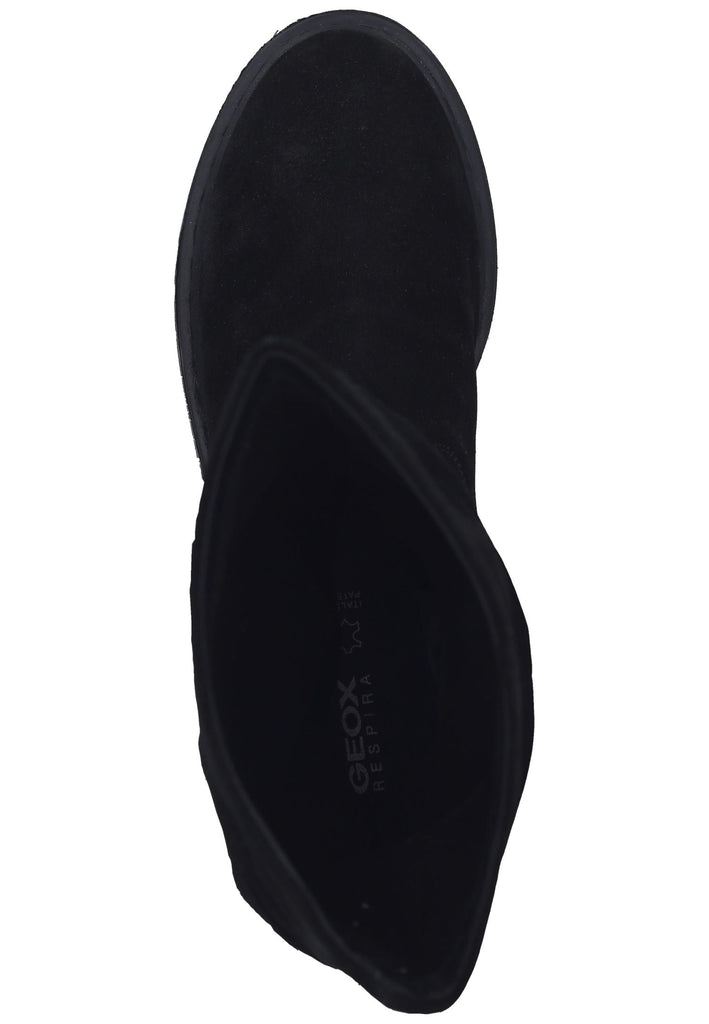 Geox Stiefelette Veloursleder Schwarz - surf4shoes