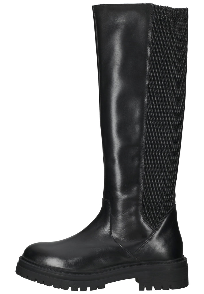 Geox Stiefel Leder/Textil Schwarz - surf4shoes