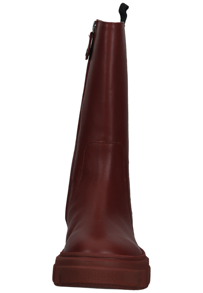 Geox Stiefelette Leder/Textil Rot/Schwarz - surf4shoes