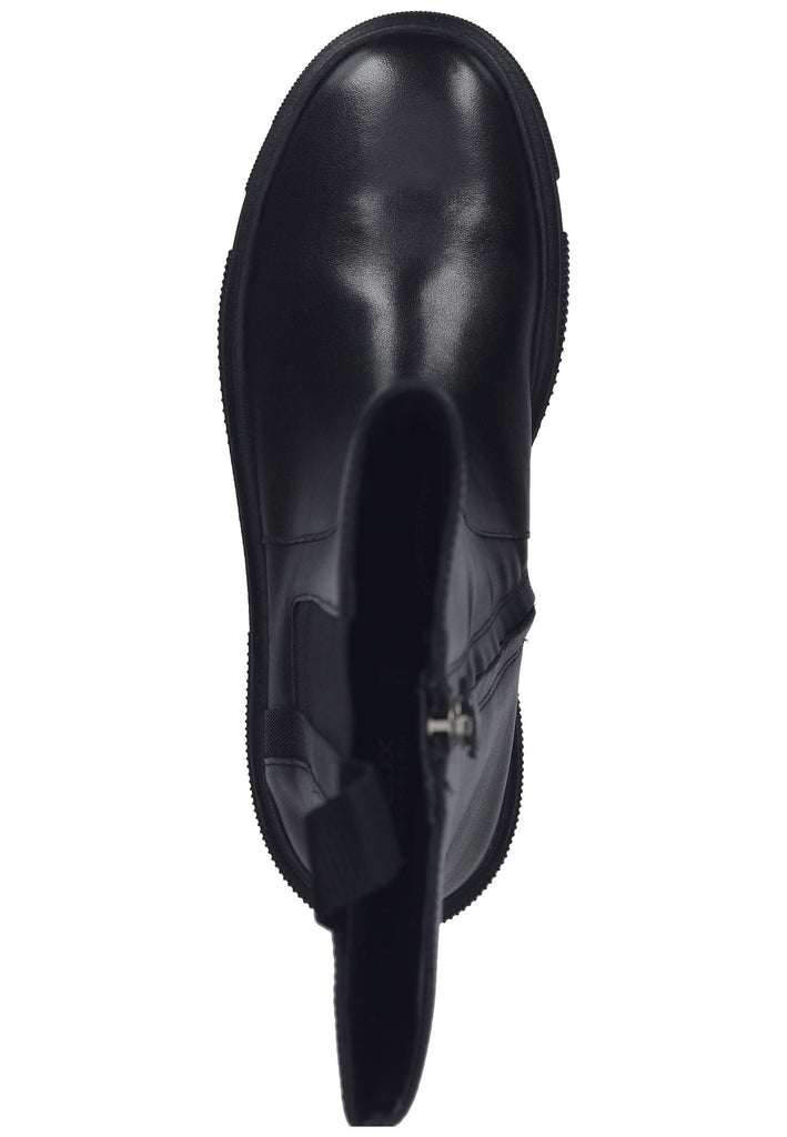 Geox Stiefelette Leder/Textil Schwarz - surf4shoes