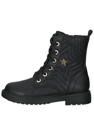 Geox Stiefelette Lederimitat Schwarz - surf4shoes