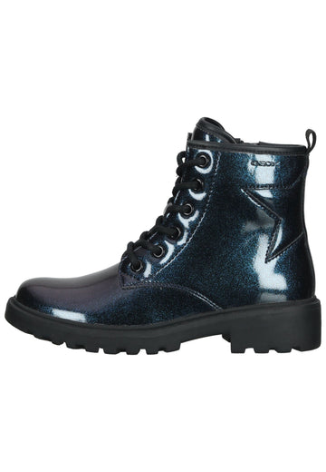 Geox Stiefelette Lederimitat Violett - surf4shoes