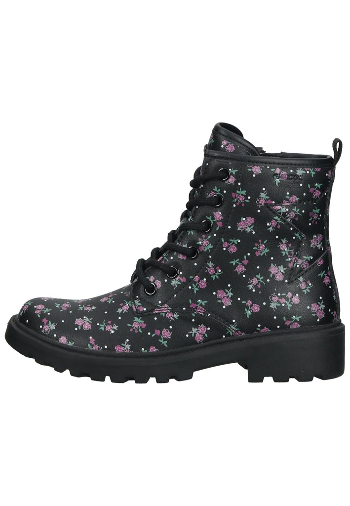 Geox Stiefelette Lederimitat Schwarz Multi - surf4shoes