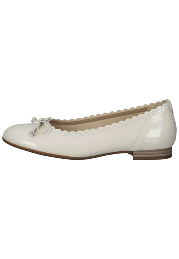 Gabor Ballerinas Leder Hellbeige - surf4shoes