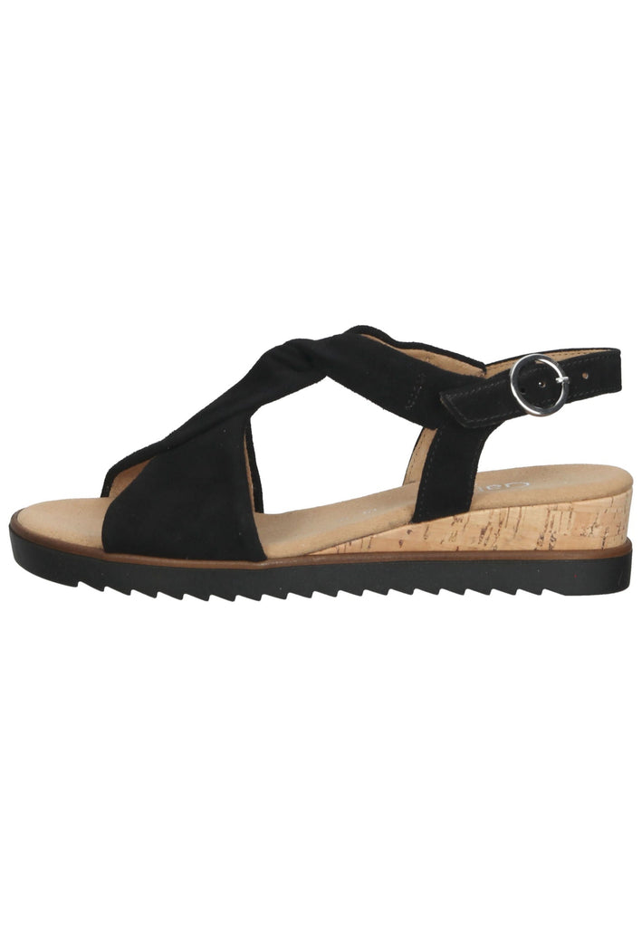 Gabor Sandalen Leder Schwarz - surf4shoes