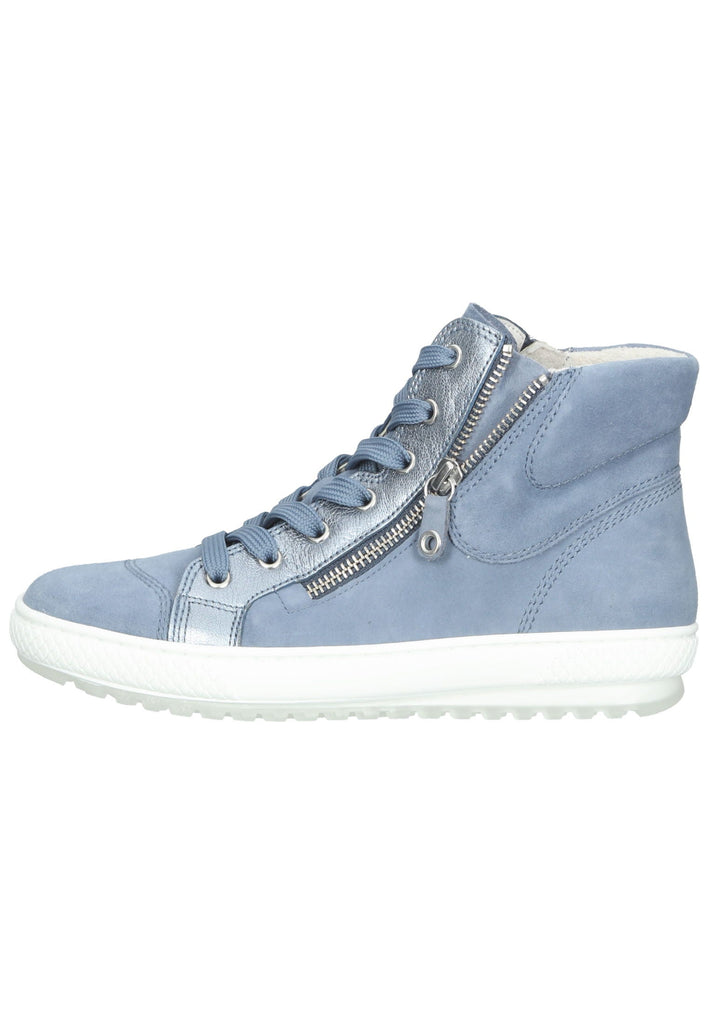 Gabor Sneaker Leder Blau - surf4shoes