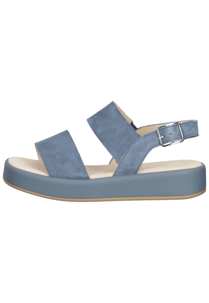 Gabor Sandalen Samt Blau - surf4shoes