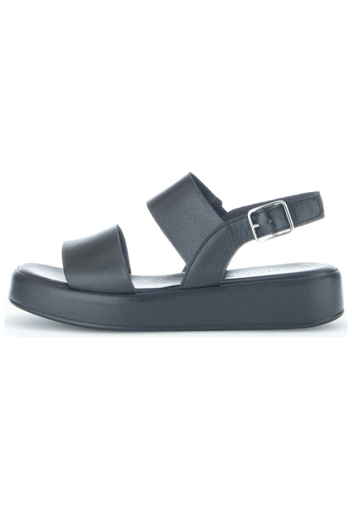 Gabor Sandalen Leder Schwarz - surf4shoes