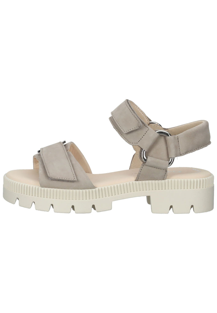 Gabor Sandalen Nubukleder Leinen - surf4shoes