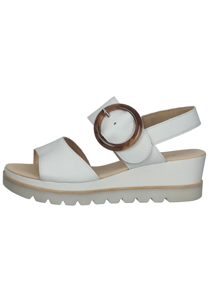 Gabor Sandalen Leder Weiß - surf4shoes