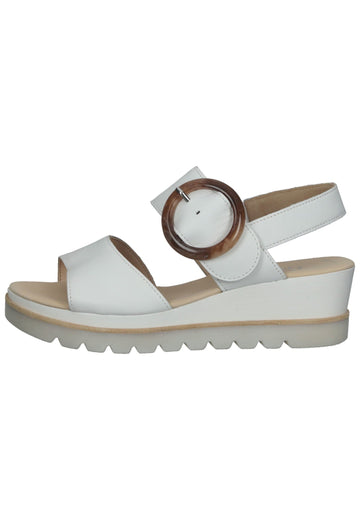 Gabor Sandalen Leder Weiß - surf4shoes
