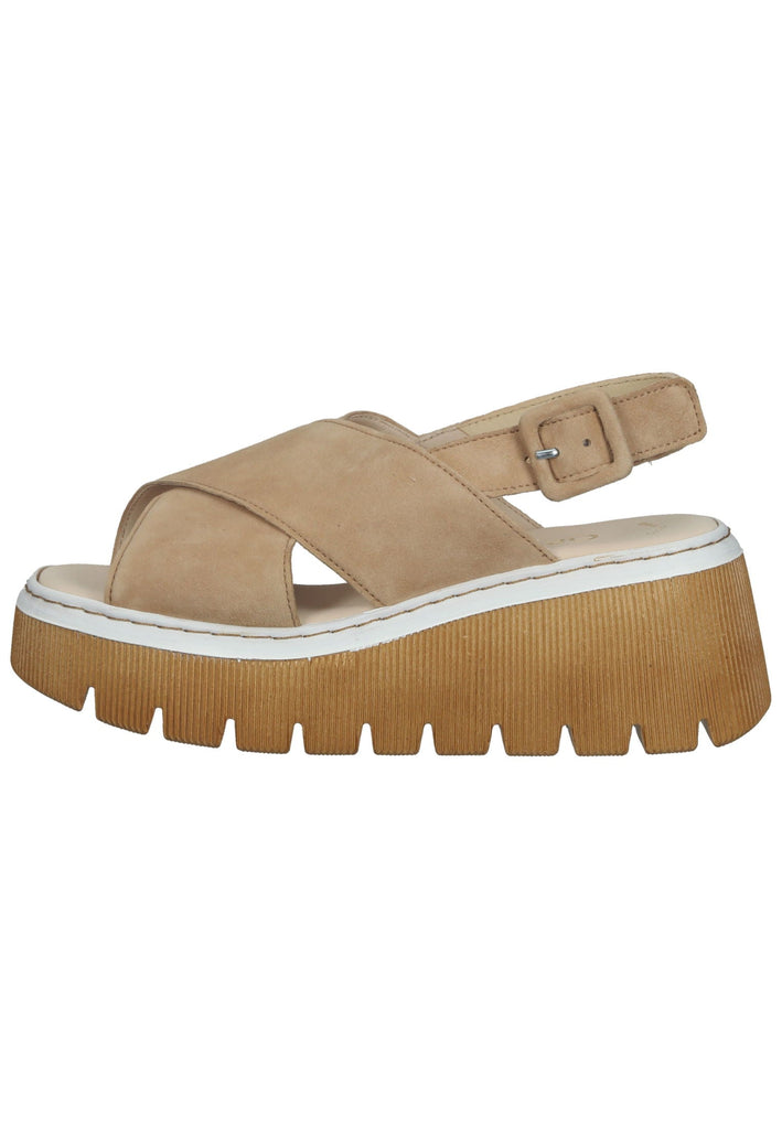 Gabor Sandalen Samt Caramel - surf4shoes
