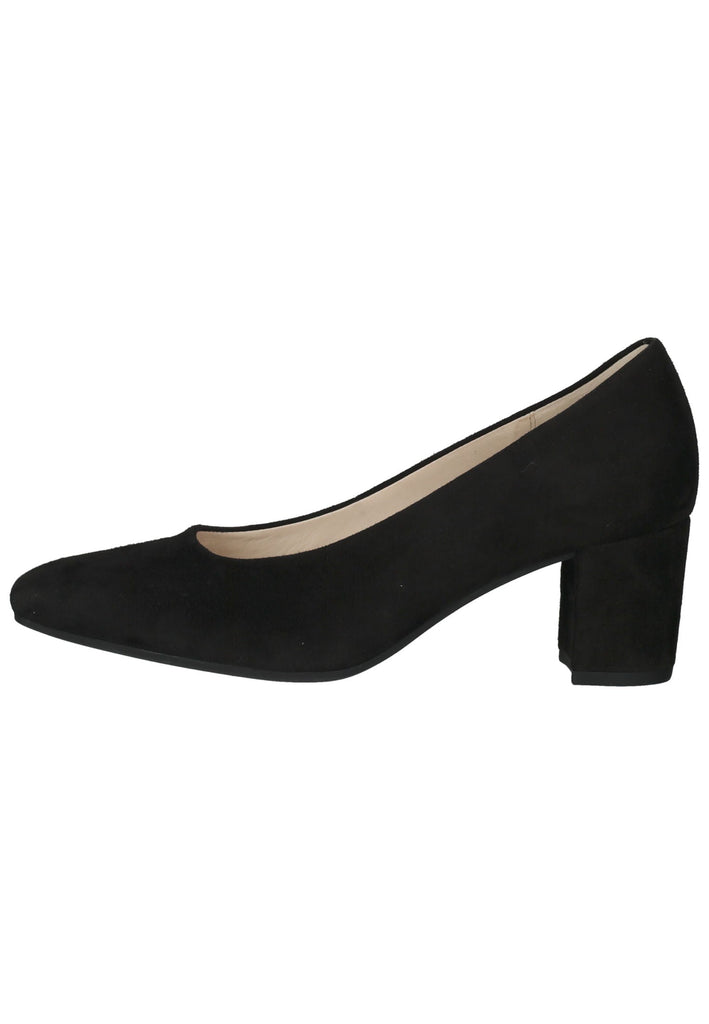 Gabor Pumps Veloursleder Schwarz - surf4shoes