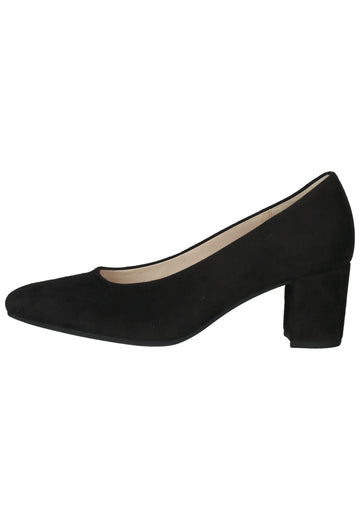 Gabor Pumps Veloursleder Schwarz - surf4shoes