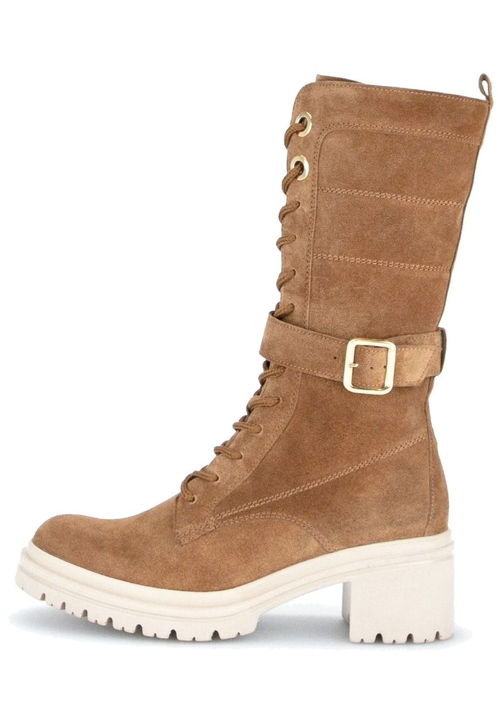 Gabor Stiefel Veloursleder Braun/Beige - surf4shoes
