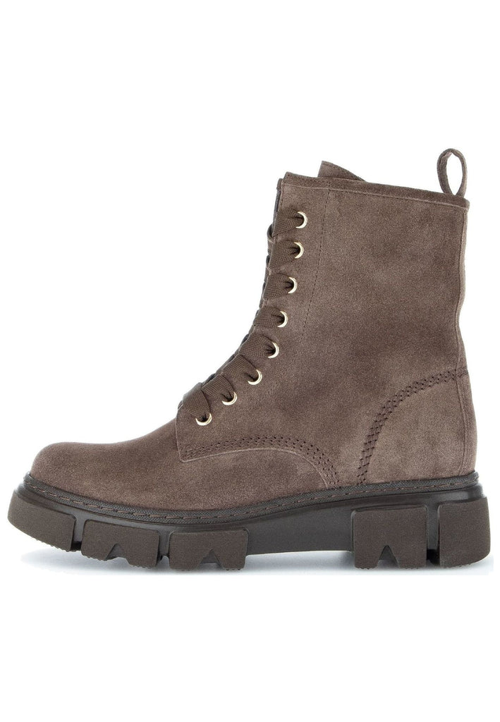 Gabor Stiefelette Veloursleder Dunkelbraun - surf4shoes