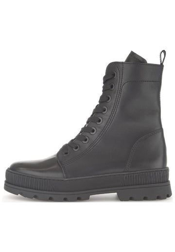Gabor Stiefelette Glattleder Schwarz - surf4shoes