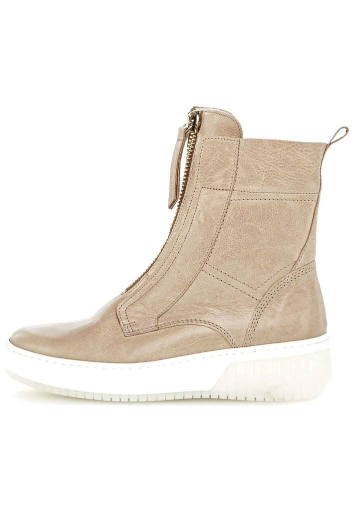 Gabor Stiefelette Leder Beige - surf4shoes