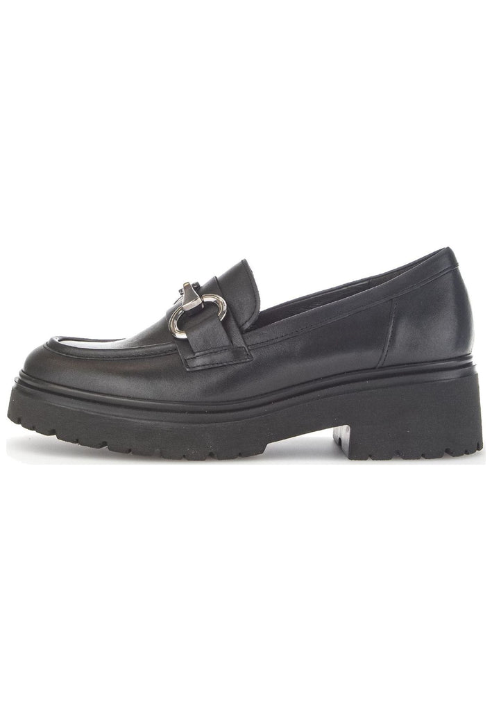 Gabor Slipper Glattleder Schwarz/Silber - surf4shoes