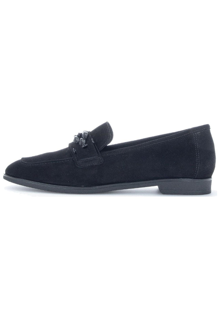 Gabor Slipper Veloursleder/Textil Schwarz - surf4shoes