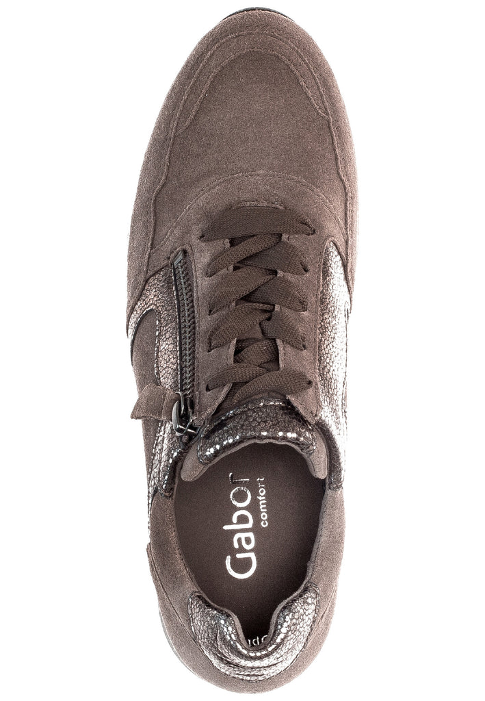 Gabor Sneaker Veloursleder/Textil Braun - surf4shoes