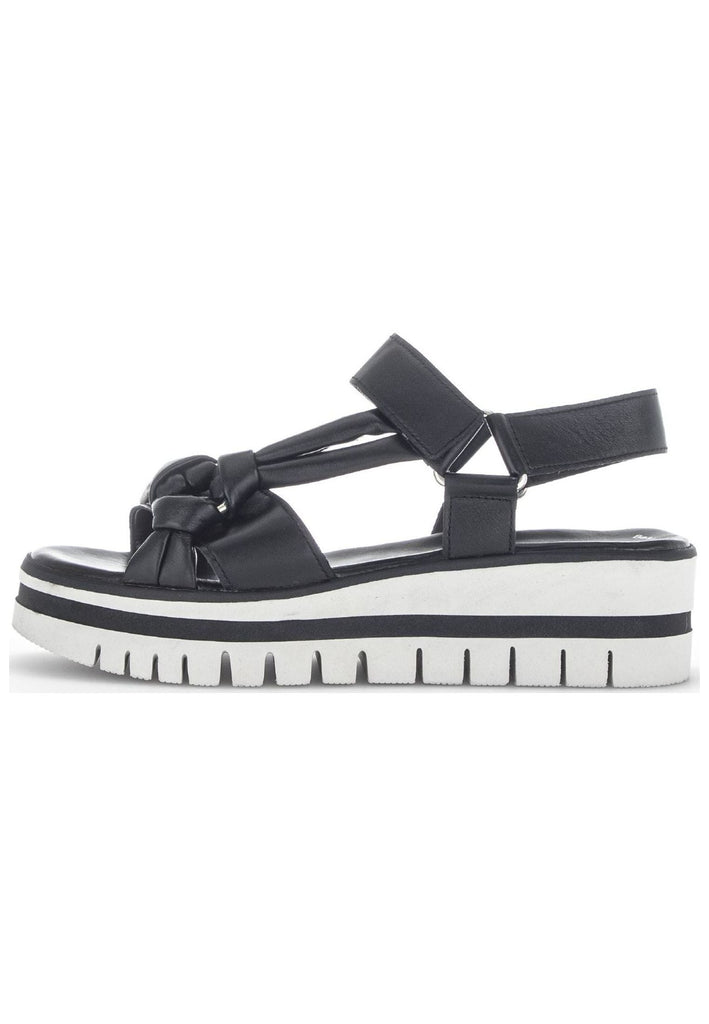 Gabor Sandalen Nappaleder Schwarz - surf4shoes