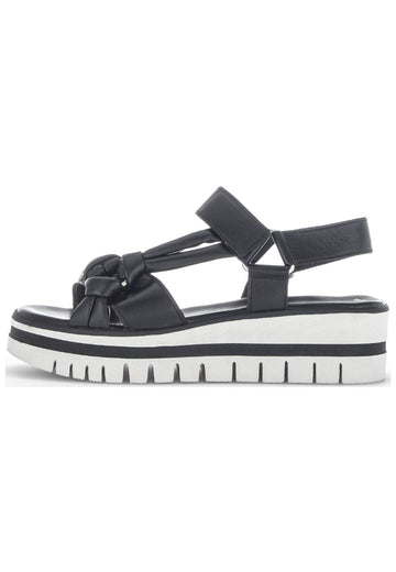 Gabor Sandalen Nappaleder Schwarz - surf4shoes