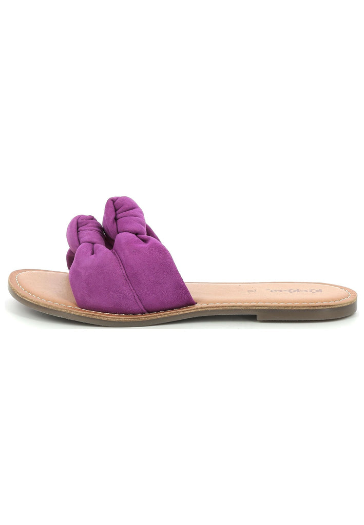 Kickers Pantoletten Veloursleder Violett - surf4shoes