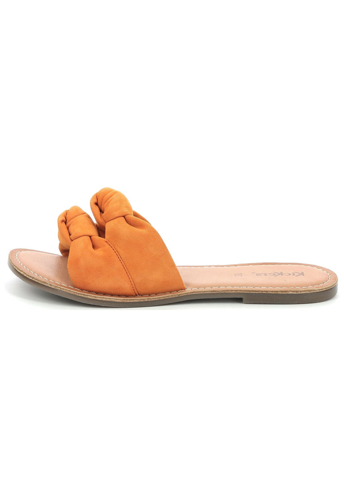 Kickers Pantoletten Veloursleder Orange - surf4shoes