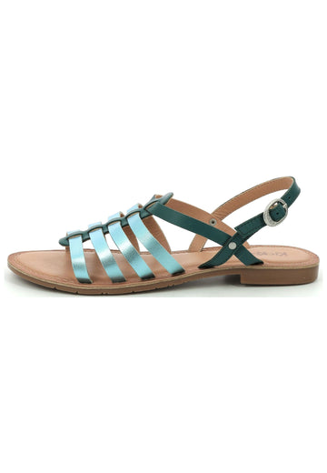 Kickers Sandalen Leder Blau - surf4shoes