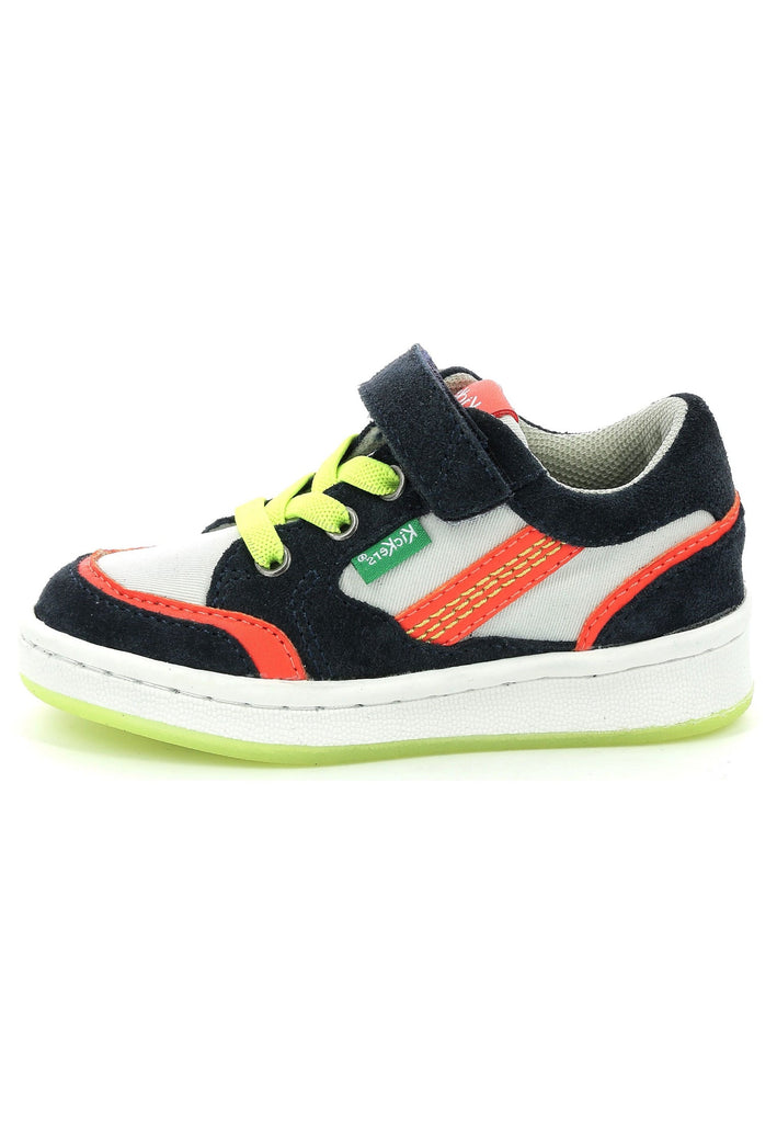 Kickers Sneaker Veloursleder/Textil Navy/Orange - surf4shoes