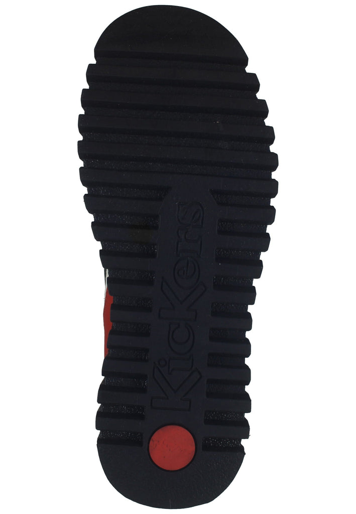 Kickers Stiefelette Leder Schwarz/Rot - surf4shoes