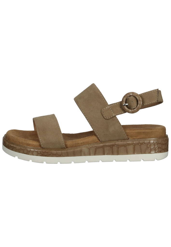 s.Oliver Sandalen Textil Taupe - surf4shoes