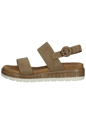 s.Oliver Sandalen Textil Taupe - surf4shoes
