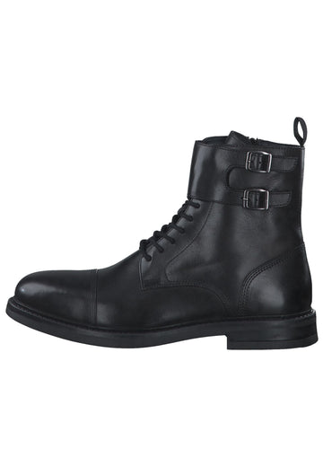 s.Oliver Stiefelette Leder Schwarz - surf4shoes