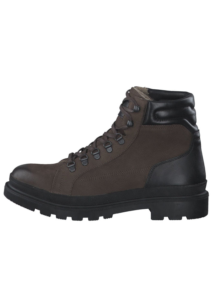 s.Oliver Stiefelette Leder Braun/Schwarz Warmfutter - surf4shoes