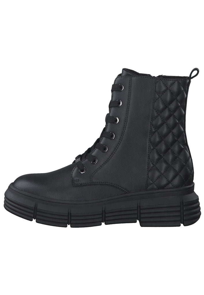 s.Oliver Stiefelette Lederimitat Schwarz - surf4shoes