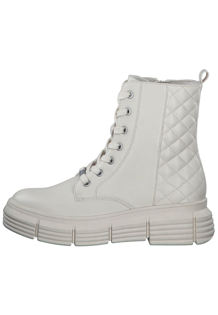 s.Oliver Stiefelette Lederimitat Cream - surf4shoes