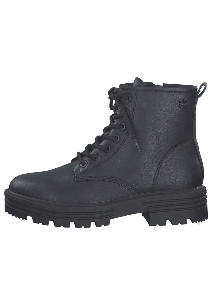 s.Oliver Stiefelette Lederimitat Schwarz - surf4shoes