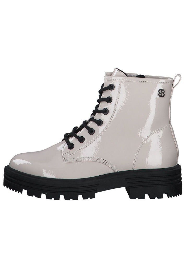 s.Oliver Stiefelette Lederimitat Cream - surf4shoes