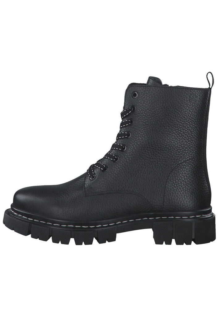 s.Oliver Stiefelette Leder/Textil Schwarz - surf4shoes