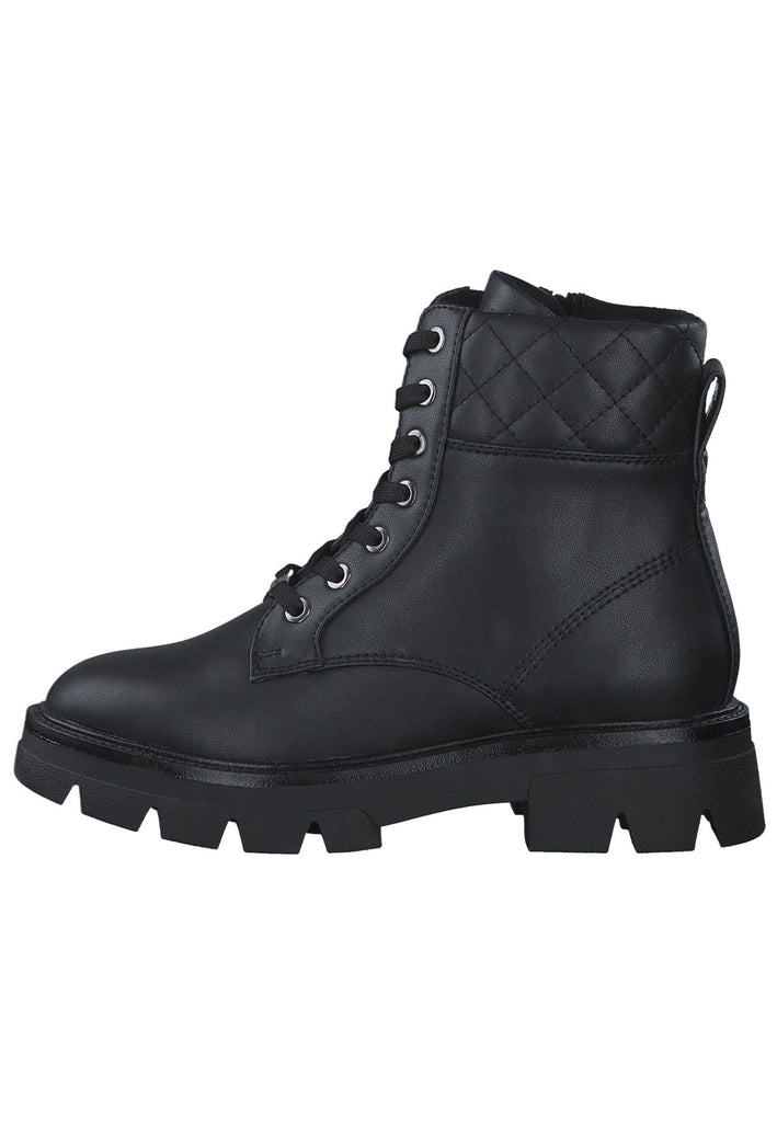s.Oliver Stiefelette Lederimitat Schwarz - surf4shoes