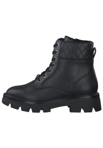 s.Oliver Stiefelette Lederimitat Schwarz - surf4shoes