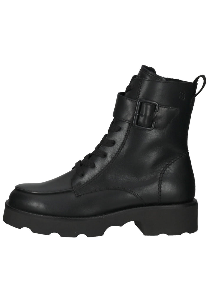 s.Oliver Stiefelette Leder Schwarz - surf4shoes