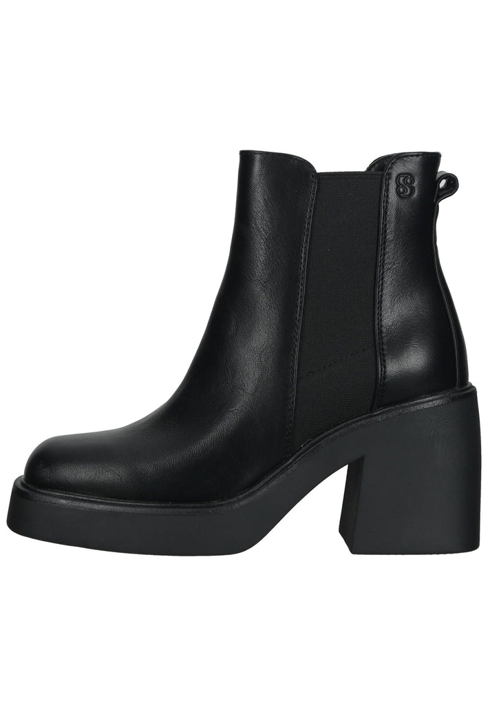 s.Oliver Stiefelette Lederimitat Schwarz - surf4shoes