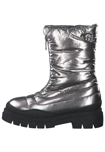 s.Oliver Stiefelette Textil Pewter - surf4shoes