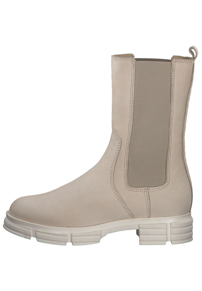 s.Oliver Stiefelette Nubukleder/Textil Beige - surf4shoes