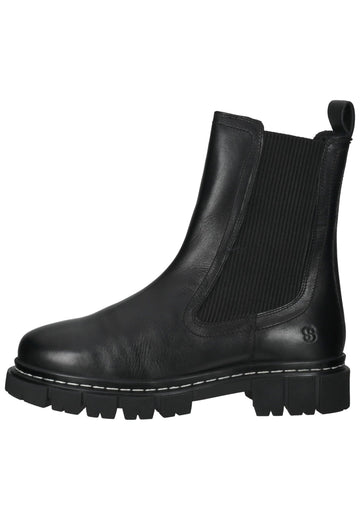 s.Oliver Stiefelette Leder/Textil Schwarz Warmfutter - surf4shoes