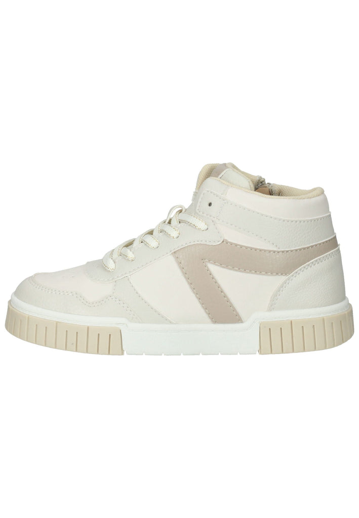 s.Oliver Sneaker Leder/Textil Beige/Weiß - surf4shoes
