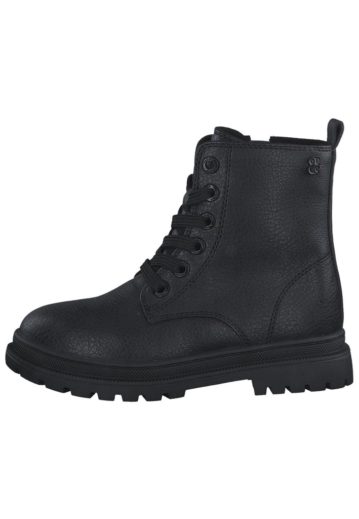 s.Oliver Stiefelette Lederimitat Schwarz - surf4shoes